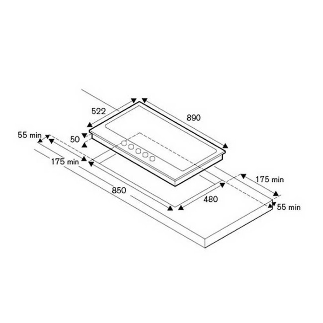 Встраиваемая газовая варочная панель La Germania P905CLAGX