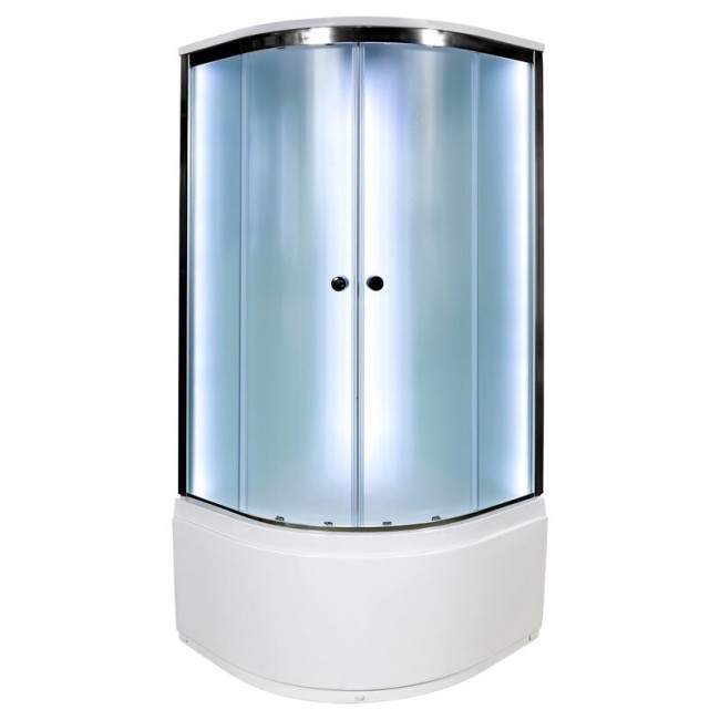 Душевая кабина Deto D90S LED с крышей и подсветкой