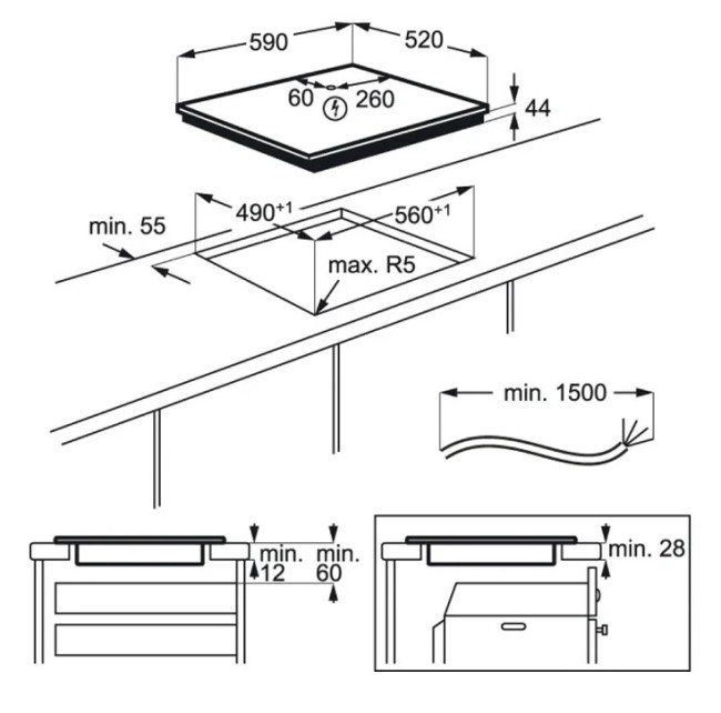 Встраиваемая индукционная варочная панель Electrolux CIV 634