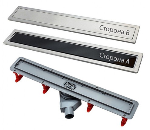 Душевой трап Pestan Confluo Premium With Black Glass Line 550 (13000292)