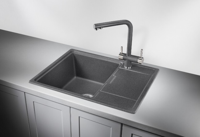 Кухонная мойка Kuppersberg Roys 50 NL 1B1D dark rock Кухонная мойка Kuppersberg Roys 50 NL 1B1D dark rock