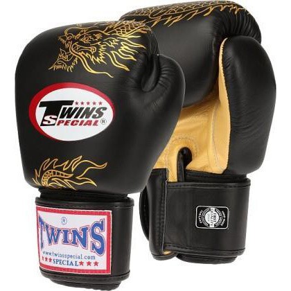 Перчатки боксерские Twins Fancy FBGV-6G-14 14 oz черный/рисунок