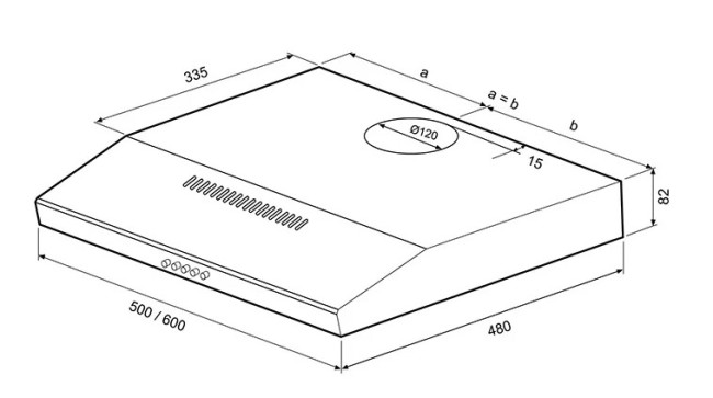 Вытяжка Shindo ITEA 50 W Вытяжка Shindo ITEA 50 W