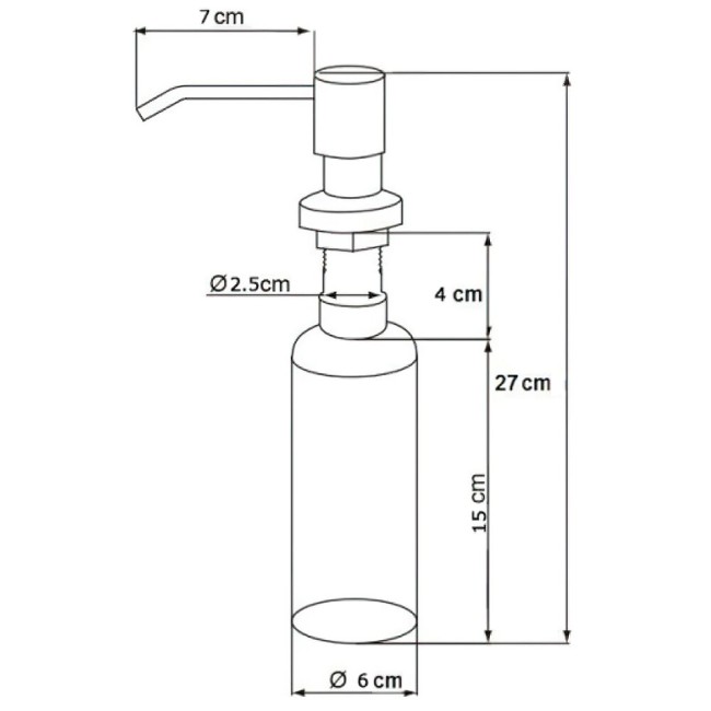 Дозатор жидкого мыла Emar ЕД-300 Satine Дозатор жидкого мыла Emar ЕД-300 Satine