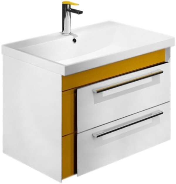 Тумба с раковиной Iddis Color Plus 70 (COL70Y0i95K) белый/горчичный Тумба с раковиной Iddis Color Plus 70 (COL70Y0i95K) белый/горчичный