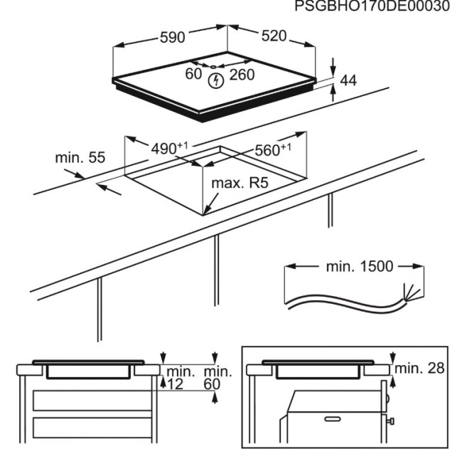 Встраиваемая индукционная варочная панель Electrolux CIT 60433