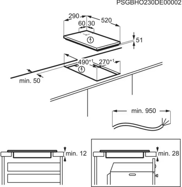 Встраиваемая индукционная варочная панель Electrolux LIT30231C