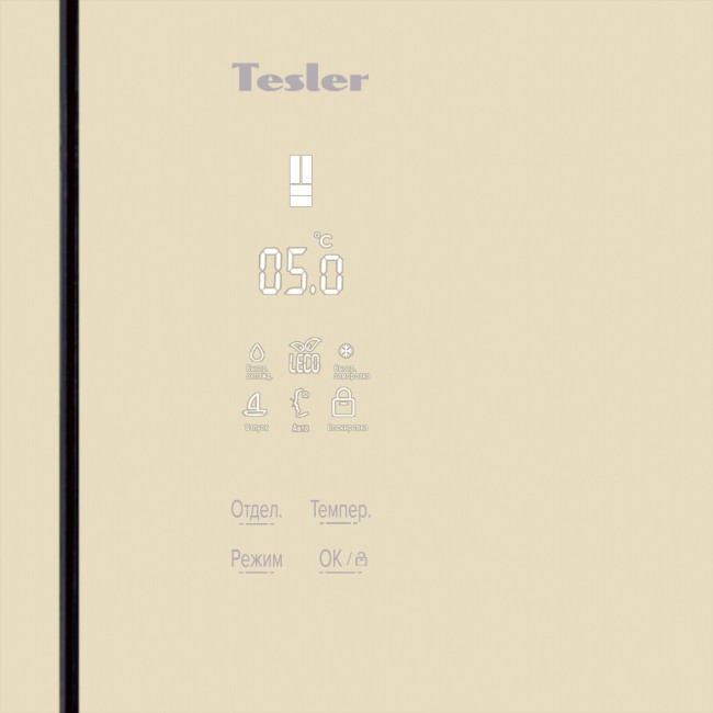 Холодильник Tesler RFD-361I CRYSTAL BEIGE