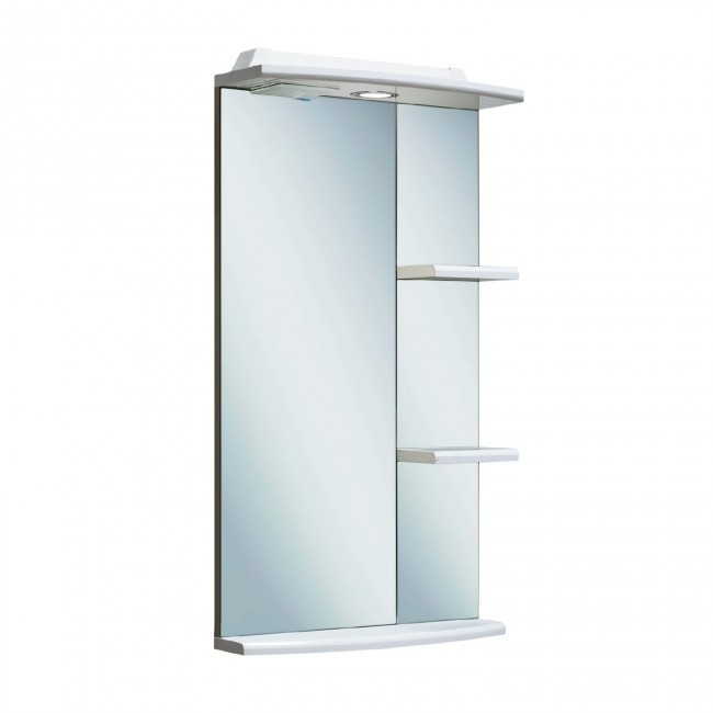 Зеркальный шкаф Runo Азов 40 белый (ВнШ1RUNO)