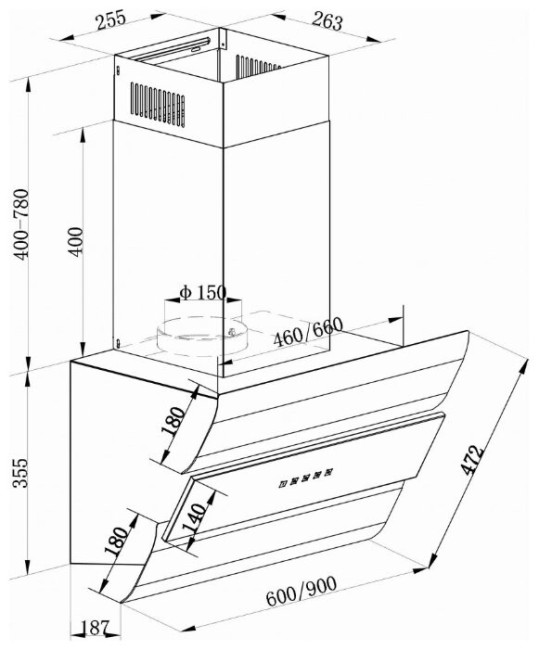 Каминная вытяжка Kaiser AT 9450 Eco