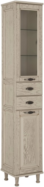 Пенал Aquanet Тесса 35 Жасмин/сандал (фасад стекло) (185815) Пенал Aquanet Тесса 35 Жасмин/сандал (фасад стекло) (185815)