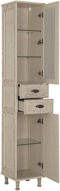 Пенал Aquanet Тесса 35 Жасмин/сандал (фасад стекло) (185815) Пенал Aquanet Тесса 35 Жасмин/сандал (фасад стекло) (185815)