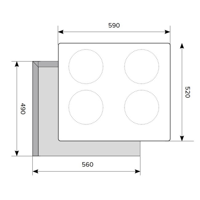 Встраиваемая индукционная варочная панель HOMSair HIY64BK Встраиваемая индукционная варочная панель HOMSair HIY64BK