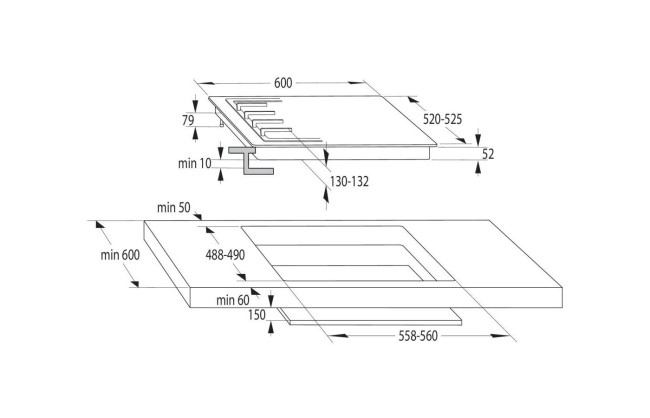 Встраиваемая газовая варочная панель Gorenje GW642CLI Встраиваемая газовая варочная панель Gorenje GW642CLI