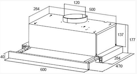 Встраиваемая вытяжка Schtoff Strelka 60 white