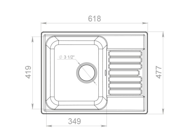 Кухонная мойка GranFest Quarz GF-Z13 белый Кухонная мойка GranFest Quarz GF-Z13 белый