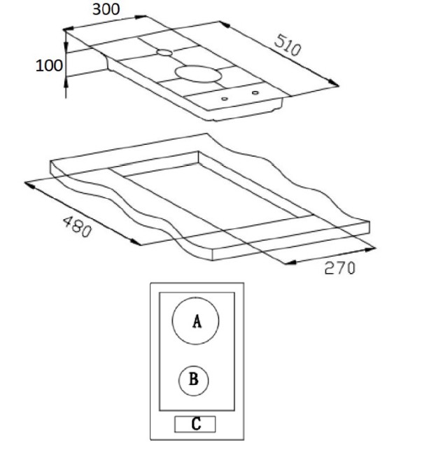 Встраиваемая газовая варочная панель Weissgauff HGG 320 WGR