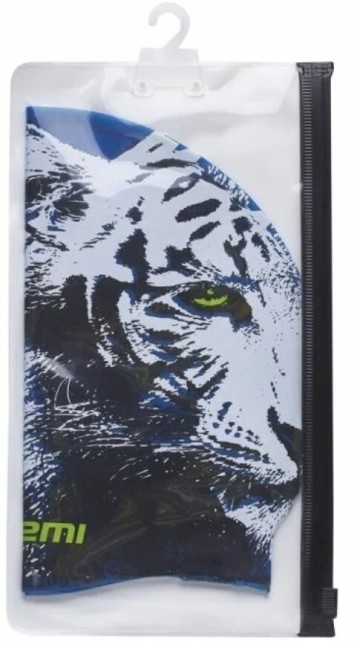 Шапочка для плавания Atemi PSC301 силикон, син.(тигр), дет.