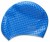 Шапочка для плавания Atemi BS60, силикон (бабл), синий