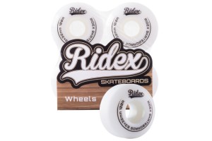 Комплект колес для скейтборда Ridex SB 100А 53*32 белый
