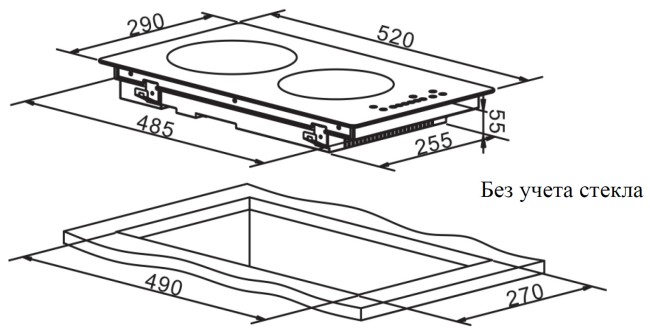Встраиваемая индукционная варочная панель Weissgauff HI 32 BA