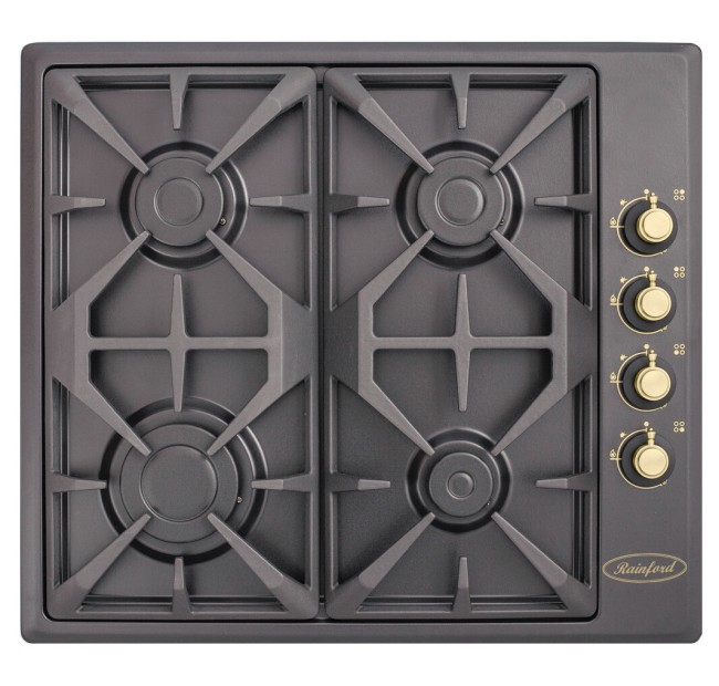 Встраиваемая газовая варочная панель Rainford RBН 2614 FR Black