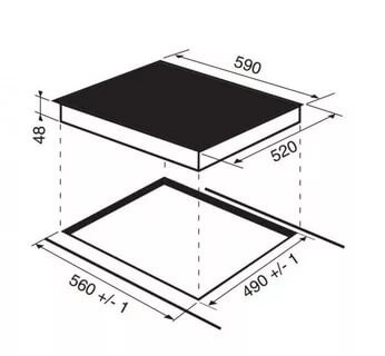 Встраиваемая электрическая варочная панель Indesit VRB 640 C