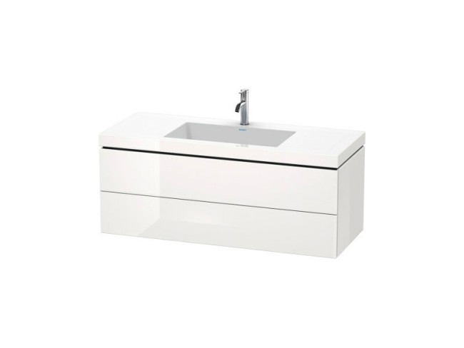 Тумба с раковиной Duravit L-CUBE (LC6929O2222) белый глянцевый