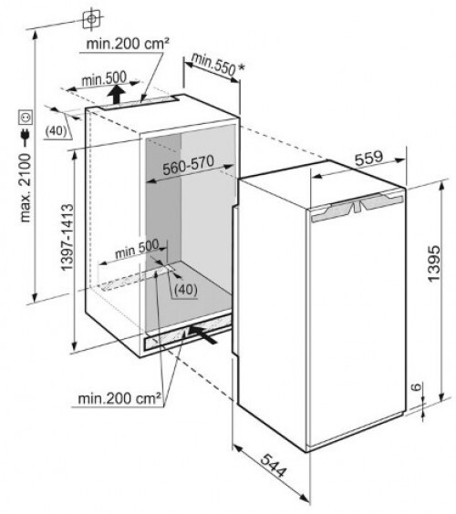 Встраиваемый холодильник Liebherr IKB 2764