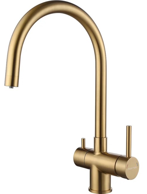 Смеситель для кухни Paulmark HELLER брашированное золото Смеситель для кухни Paulmark HELLER брашированное золото