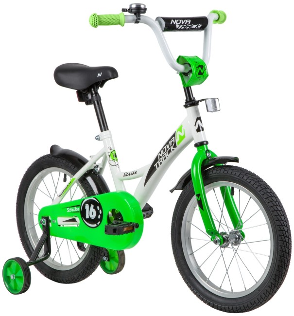 Велосипед Novatrack 163STRIKE.WTG20 белый/зеленый (139647) Велосипед Novatrack 163STRIKE.WTG20 белый/зеленый (139647)