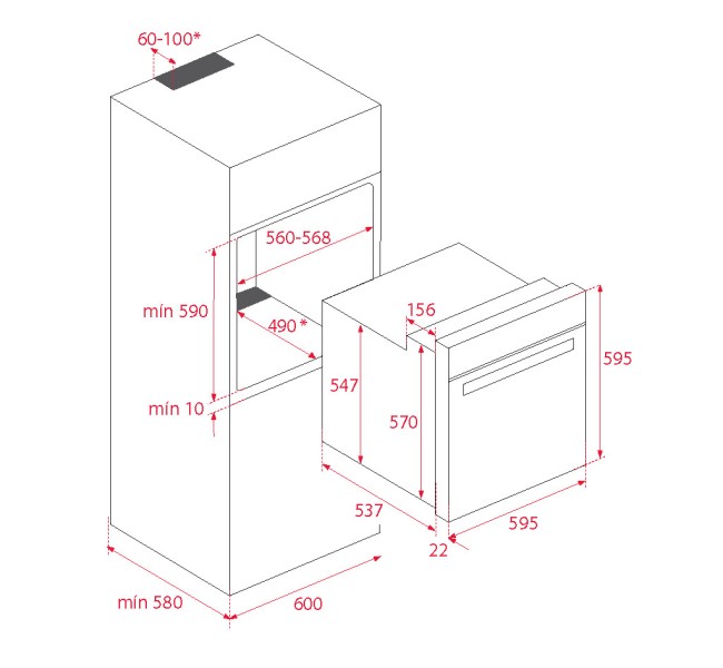 Встраиваемый электрический духовой шкаф Kuppersberg FH 611B
