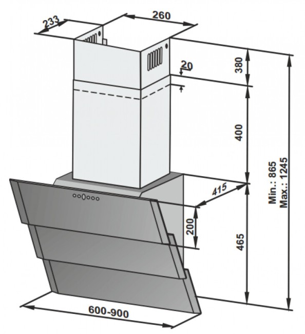 Каминная вытяжка Zigmund & Shtain K 219.61 B
