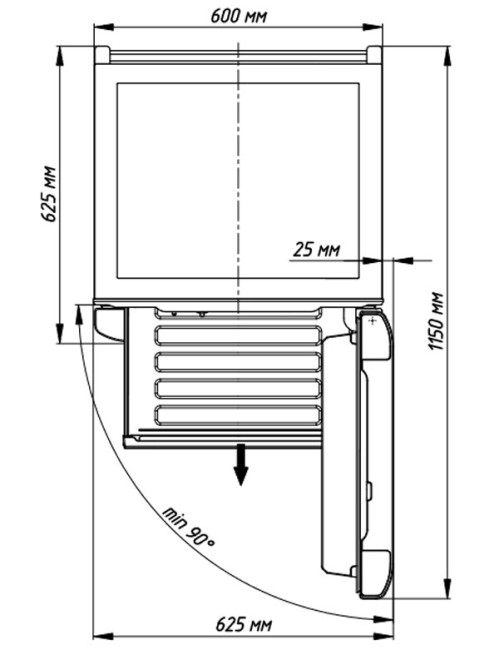Холодильник Бирюса B820NF черный Холодильник Бирюса B820NF черный