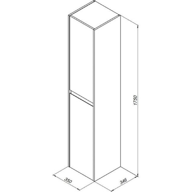 Пенал Aquanet Nova Lite 35 цв.дуб рустикальный (249522) Пенал Aquanet Nova Lite 35 цв.дуб рустикальный (249522)