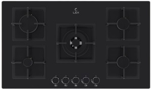 Встраиваемая газовая варочная панель Lex GVG 954 BBL