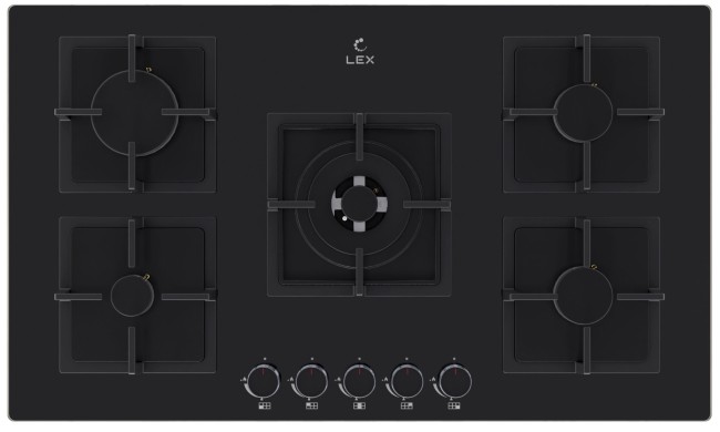 Встраиваемая газовая варочная панель Lex GVG 954 BBL