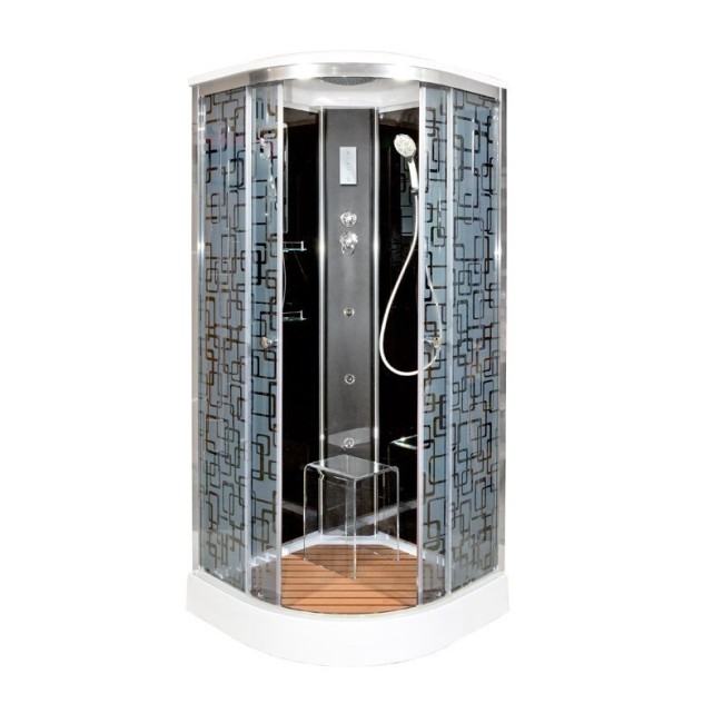 Душевая кабина Deto BM1510GM+ELBLACK