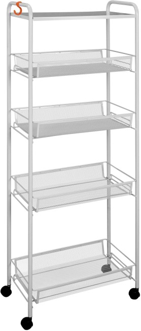 Этажерка ЗМИ Ладья 25 КС на колесиках серая Э 443 Этажерка ЗМИ Ладья 25 КС на колесиках серая Э 443