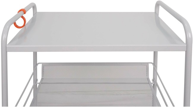 Этажерка ЗМИ Ладья 25 КС на колесиках серая Э 443 Этажерка ЗМИ Ладья 25 КС на колесиках серая Э 443