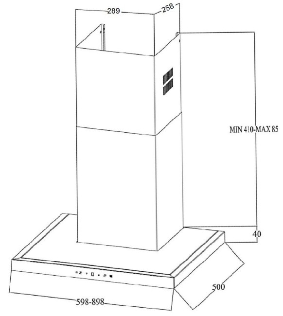 Каминная вытяжка Zigmund & Shtain K 201.91 S
