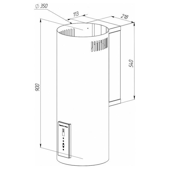 Каминная вытяжка Zigmund & Shtain K 146.4 W