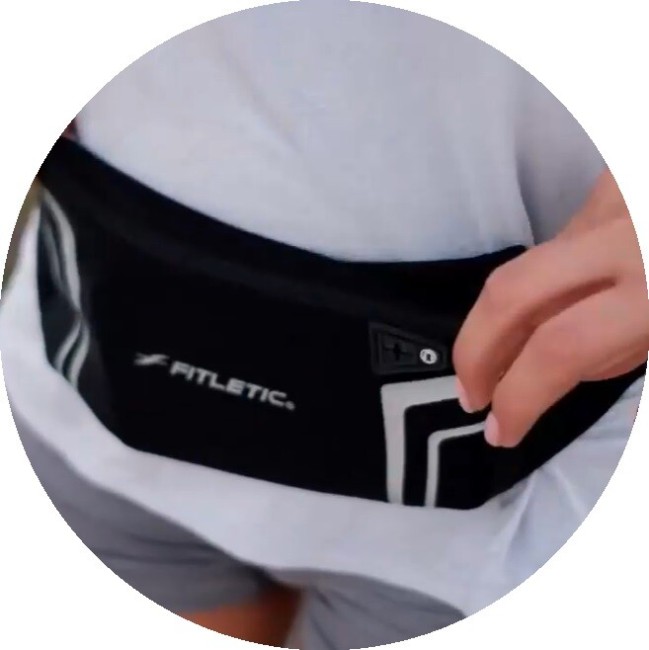 Беговая сумка на пояс Fitletic Mini Sport Belt неоновый розовый Беговая сумка на пояс Fitletic Mini Sport Belt неоновый розовый