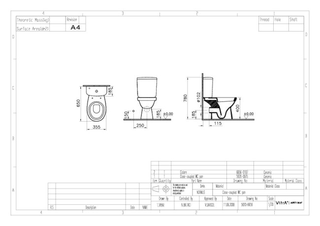Унитаз с функцией биде Vitra Norm Fit (9844B099-7203)