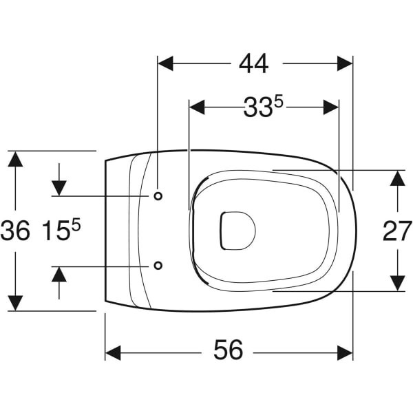 Унитаз подвесной Geberit Citterio (500.510.01.1)