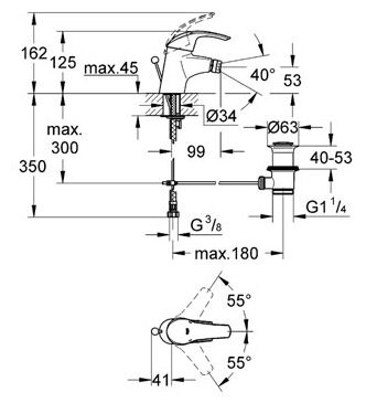Смеситель для биде Grohe Eurosmart (32929001) Смеситель для биде Grohe Eurosmart (32929001)