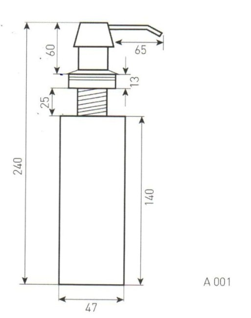 Дозатор для моющего средства Zigmund & Shtain ZS A001 речной песок Дозатор для моющего средства Zigmund & Shtain ZS A001 речной песок