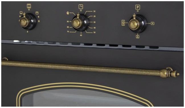 Встраиваемый газовый духовой шкаф MBS DG-607BL