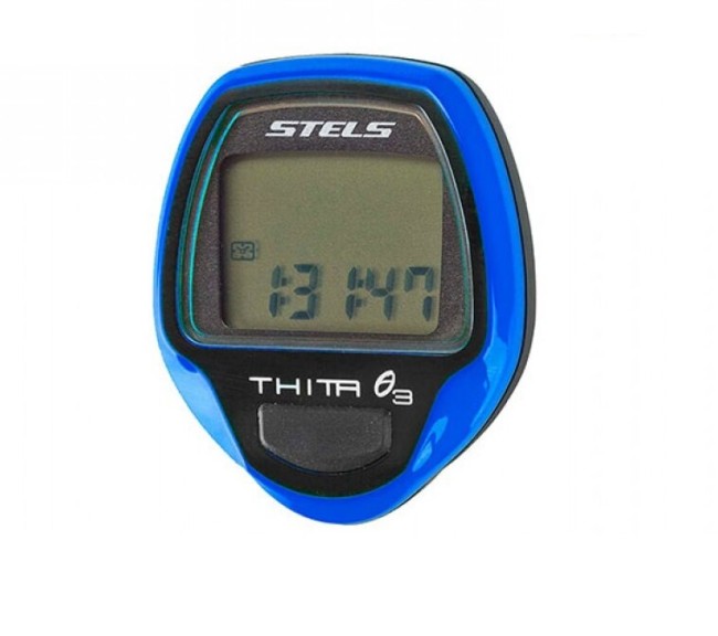 Велокомпьютер Stels Thita-3 синий Велокомпьютер Stels Thita-3 синий