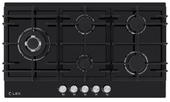 Встраиваемая газовая варочная панель Lex GVG 955 BBL